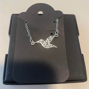 Silver Hummingbird Necklace
